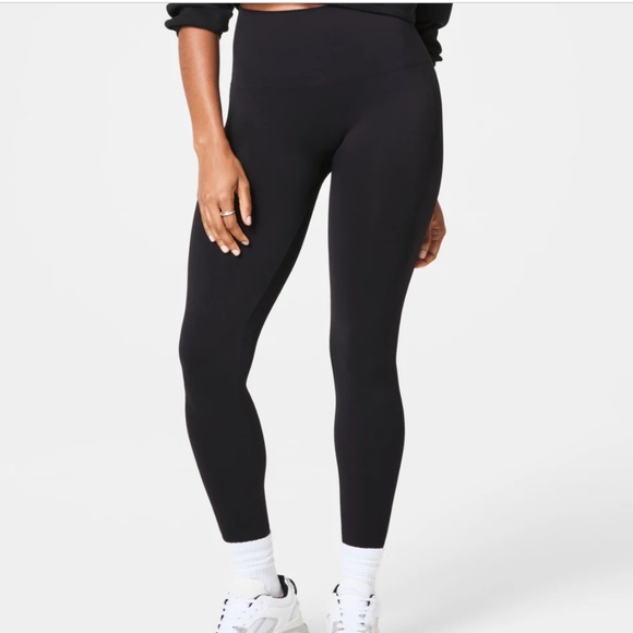 SPANX® Seamless Shaping Leggings Sz 2X Very Black - Picture 1 of 13